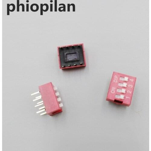 4way 4 Position DIP Switch 2.54mm Pitch 8 Pin DIP Switch DIL ON/OFF Switch PCB Mounted mini piano type dip sw