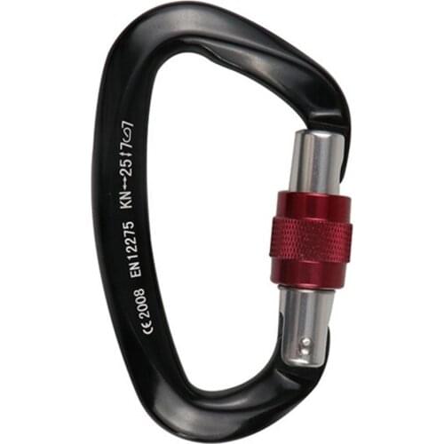 80% Hot Sale 25KN Aluminium Clip Clasp Buckle Hook Keychain Ring Hiking Camping Carabiner