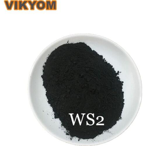 99.9% High Purity Micrometer WS2 Powder Superfine Nano Tungsten Disulfide Powder Lubricant Powder For Experiment