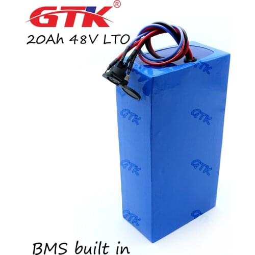 48v 20Ah lithium titanate Battery Pack 20000 cycles 30A BMS LTO Ebike weeder lawn mower forklift hybrid scooter AGV + 3A charger