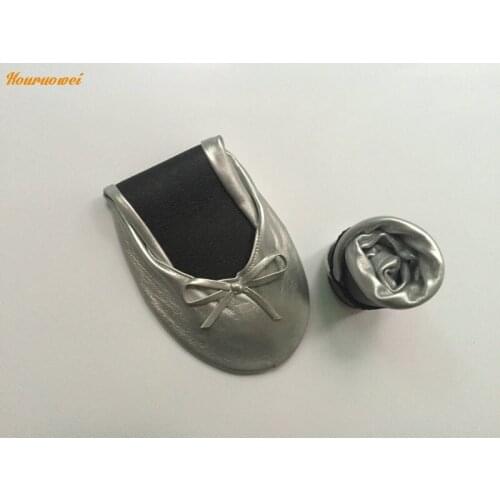 Free shipping! silver foldable shoes for women party dance shoes,wedding favor