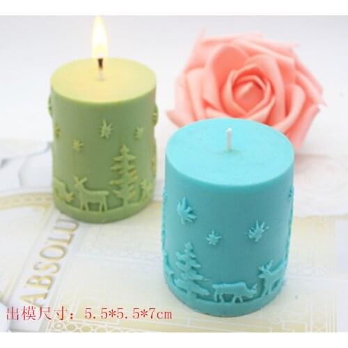 C515 Christmas series scented candle mold silicone mould kitchen tools