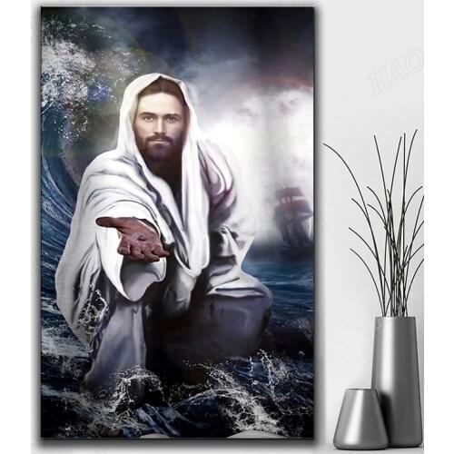 Character Classic Canvas Painting Jesus God Poster And Prints on The Wall Art Pictures For Living Room Hallway Decoration