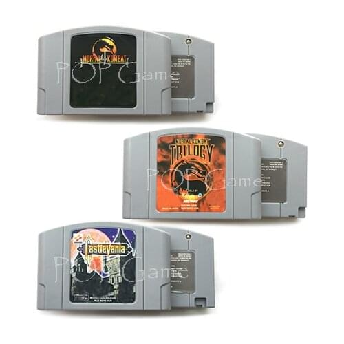 64 bit USA Version Video Game Cartridge Castlevania Kombt 4 Trilogy English Language for NTSC Only