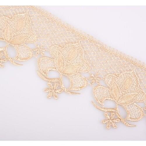 Cusack 2 yards Lace Trim Ribbon Embroidered for Costume Home Textiles Trimmings Tape Sewing DIY Lace Fabric Polyester 3 Model