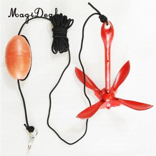 MagiDeal Portable Folding Anchor Buoy Kit For Canoes Kayaks Boats Sailboats Jet Skis