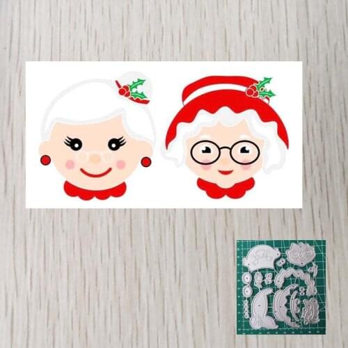 Grandmother Christmas Santa Metal Cutting Dies New 2020 Frame Dies For Card Making