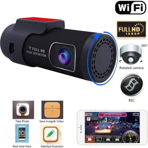 Mini Car DVR Night Vision Dash Camera USB 360° Smart WIFI Car Dash Cam Car Recorder