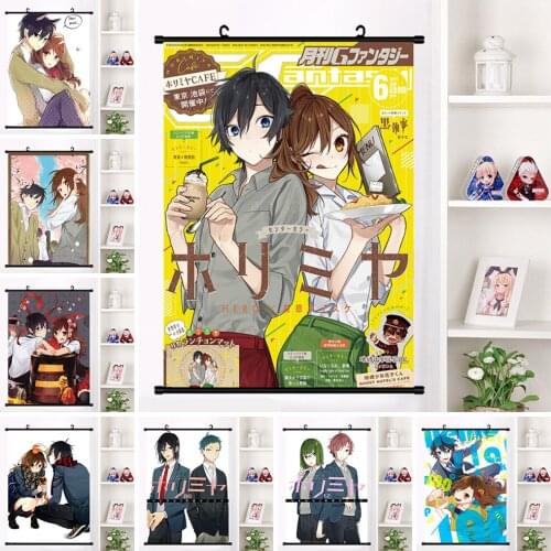 Cartoon Japanese Prints Japanese Anime Hanging Poster Picture Decoration Home Bedroom Wall Art Plastic Scrolls Canvas Painting