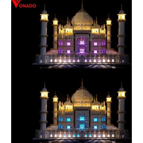 LED Light Kit Compatible for 10189 10256 and 17001/17008 The Taj Mahal Building Blocks Bricks Toys Gift Toys for Children