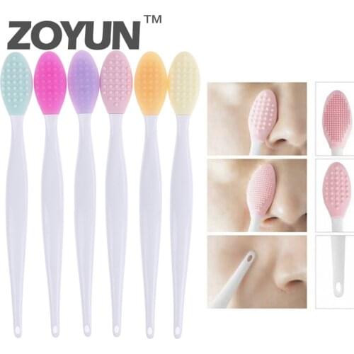 Silicone Facial Cleanser Finger Blackhead Acne Remove Pores Washing Mat Scrub Massage Beauty Tool Remover Tool Cleaning Brush