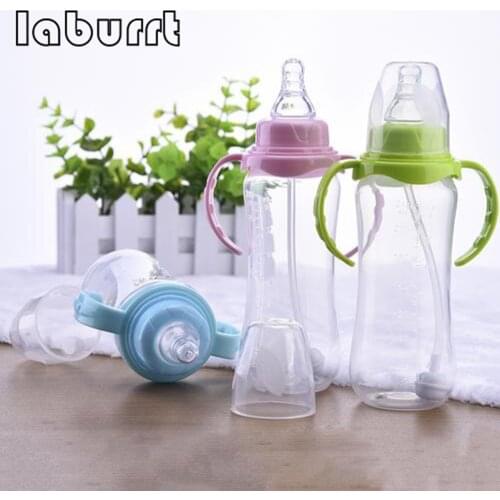 1Pcs Baby Bottle 240ml Standard Mouth Food Grade Plastic Baby Bottle Material Food Grade PP Feeder Bottle For Mummy Baby