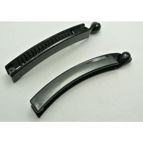 10 Black Plastic Banana Clips Hair Claw Comb Ponytail Holder 98mm for DIY Craft