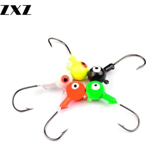 10pcs/set Multi Weight 1~10G High Carbon Steel Barbed Fishing Hooks 3D Fish Eyes Lifelike Fishhook Artificial Jigging Bait Tackl