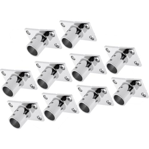10Pieces Stainless Steel Boat Deck Hand Rail Fitting 90 Degree for 25mm Tube