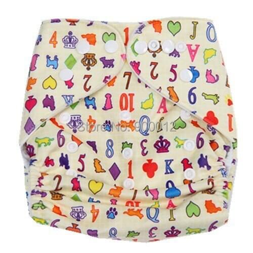 2016 Free shipping 5PCS Baby boy girl newborn nappy cloth diaper Washable Reusable with 5 pcs bamboo charcoal insert hot sale