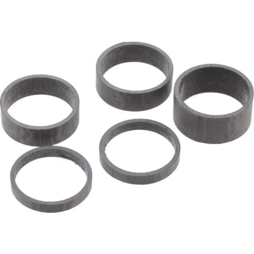 5Pcs/Set 1-1/8" Bike Headset Stem Spacer Front Fork Washer 5/10/15mm