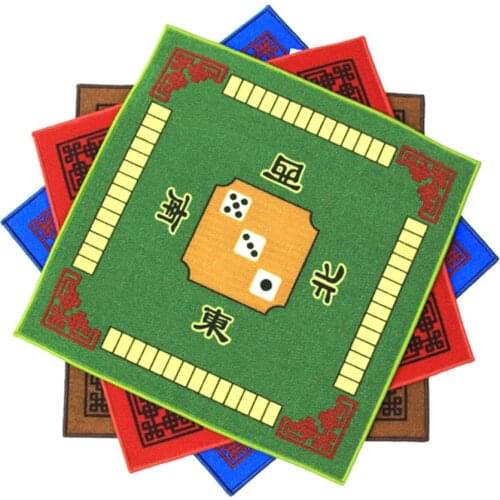 78*78cm Mahjong Table Cloth Square Shape Mahjong Mat Board Room Mahjong Pad Anti-Slip Desktop Cushion for Games Board Tablecloth