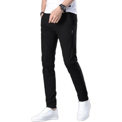 Brand Men Pants Casual Mens Business Male Trousers Classics Mid weight Straight Full Length Fashion breathing Pant %100 cotton