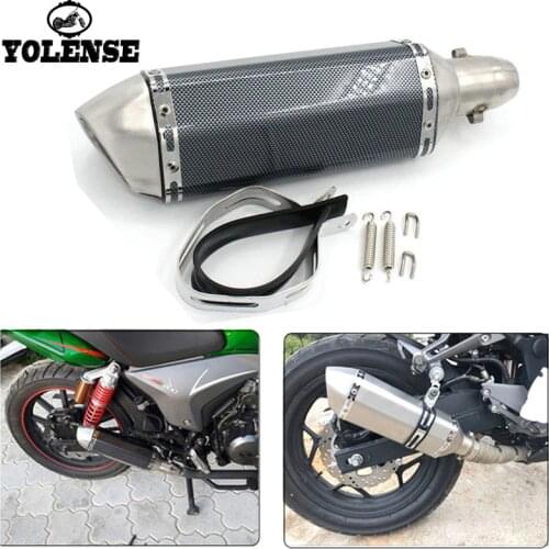 For Ducati Monster 400 600 620 695 696 750 796 821 1100 51mm Motorcycle Accessories Moto Exhaust Pipe Muffler Bike Pot Escape