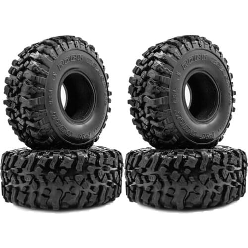 FBIL-4PCS 120MM 1.9 Rubber Rocks Tyres Wheel Tires for 1/10 RC Rock Crawler Axial SCX10 90046 AXI03007 Traxxas TRX4 D90 MST