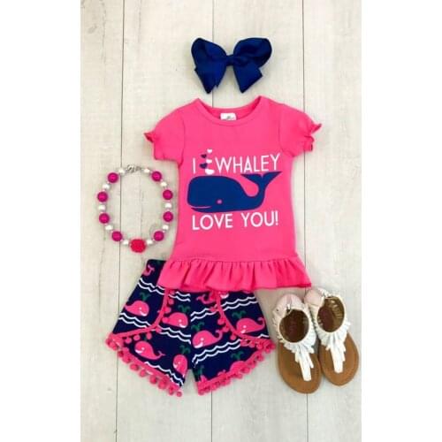 Fashion Baby Girl Kids Animal Top T-shirt +Shorts 2pcs Outfits Set Clothes Summer Size 1-6T