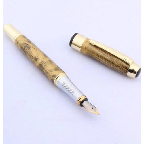 Jinhao 250 metal new gift calligraphy 1.0MM Nib golden Fountain Pen