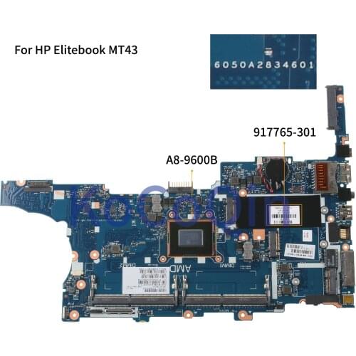 KoCoQin Laptop motherboard For HP Elitebook 745 G4 MT43 Mainboard 917765-001 917765-601 6050A2834601 A8-9600B CPU