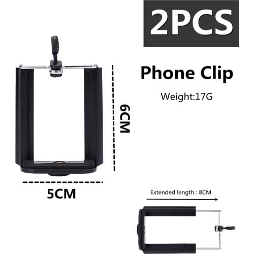 COOL DIER NEW Phone Holder Tripod for Phone Stand with 1/4 inch Nut Screw Hole Selfie Tripod Phone Clip Accessories