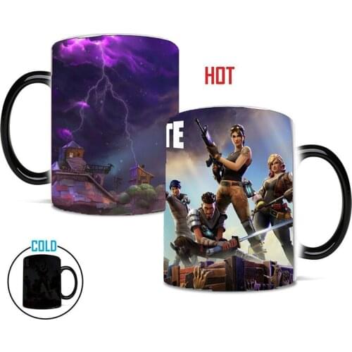 Fortnite Mug Color Changing Heat Sensitive Ceramic Coffee Mug Childrens Birthday Toys Christmas Surprise Gifts Random Style