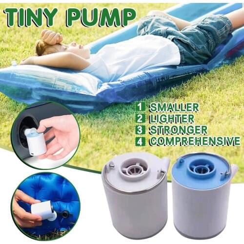 Fast Tiny Air PumP Portable Rechargeable Ultralight Inflate for Sleeping Pad Camping Mattress Mat Swimming Ring Boat