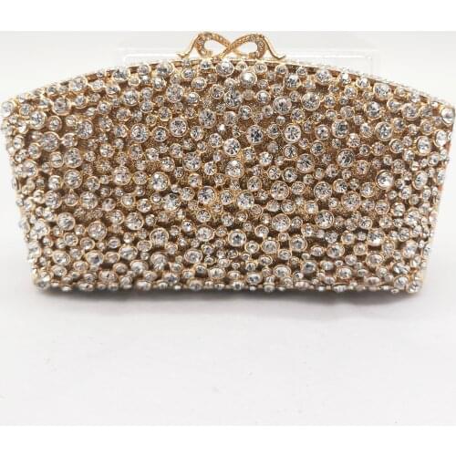 New Arrival Red/Gold/Silver Crystal Bags Women Clutch Purse Luxury Design Ladies Evening Clutches Bags Handbags Party Clutch Bag