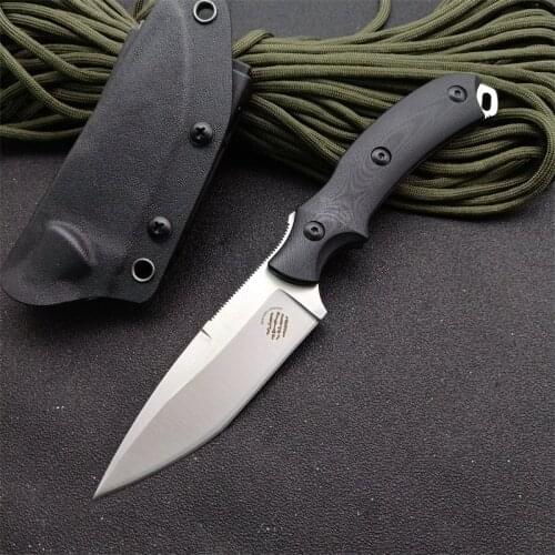 Outdoor Knife High Hardness D2 Steel Knife Survival Knife Pocket Mountain Climbing Jungle Adventure Rescue Tactical Knife