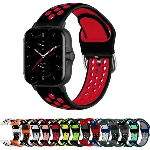 For Amazfit GTS/GTS 2 2E Mini Strap 20mm Silicone Sport Watchband For Huami Amazfit BIP S Lite/Bip U Pro/POP Pro/Zepp E Bracelet