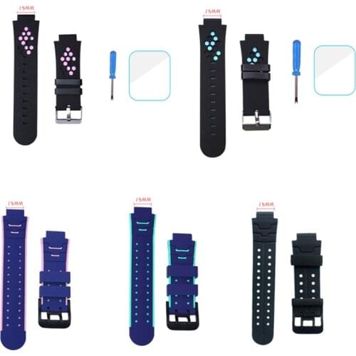 NEW 15mm Casual Sport Man Watchband Buckle Silicone watch Strap Replaceable Waterproof smart Watch Accessory For Xiaomi Xiaoxun