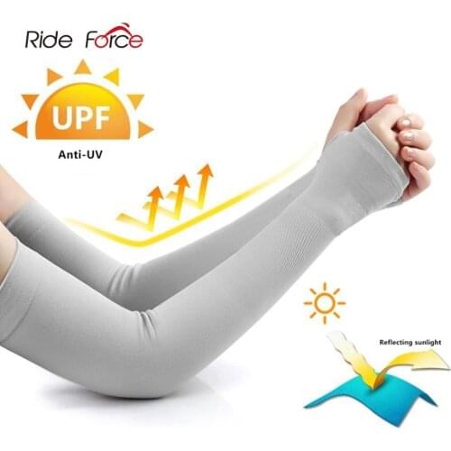 Ice Fabric Cycling Sleeves for Arm Warmers Women Men UV Sun Protection Cover Running Driving Basketball Sports Sleeve