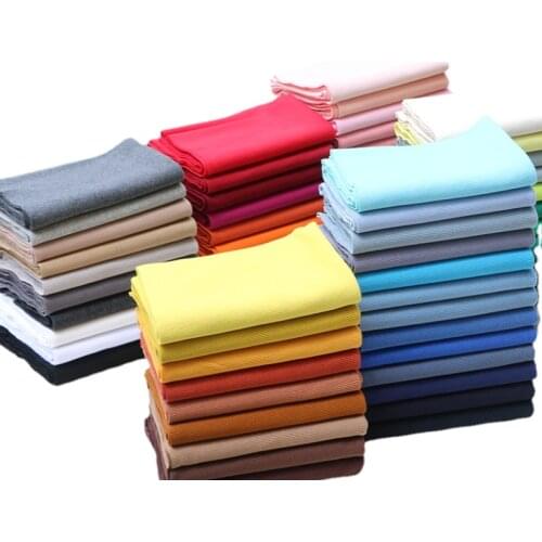 Wide 43" Ribbed 2*2 Tubular Rib Knit Stretch Jersey interlock Fabric For Cuffs & Collars Sewing Material