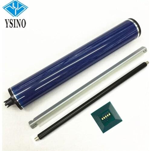1Set X Color 550 PCR Charge Roller+013R00663 Drum Chip+Black Cleaning Blade+Black OPC Drum for Xerox 550 560 570 C60 C70
