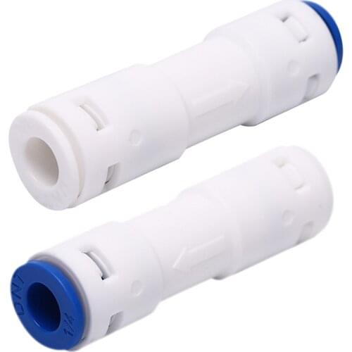 1pcs Check Valve Push In For Non Return Water Reverse Osmosis System Filters 1/4"
