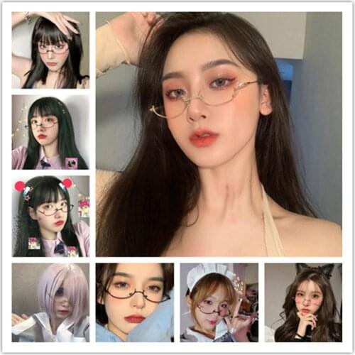 Anime character Cosplay half frame without lens royal sister JK Glass frame