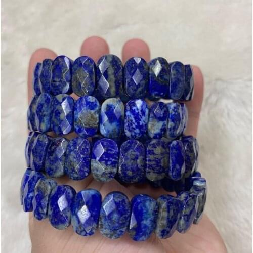 Natural Lapis lazuli stone bracelet natural gemstone jewelry bangle for woman for man wholesale