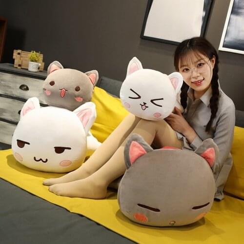 Cute cat plush toy rag doll doll doll soft cute bed cat bed pillow boy and girl sleeping pillow couple to accompany you to sleep