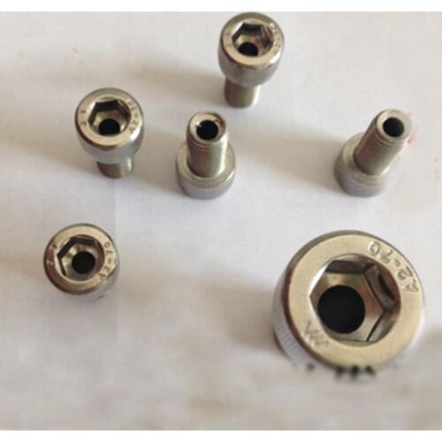 M10 M12 M14 M16 Hollow Screw Through hole Allen Bolt Light Fixture Threading Screws 1Pcs