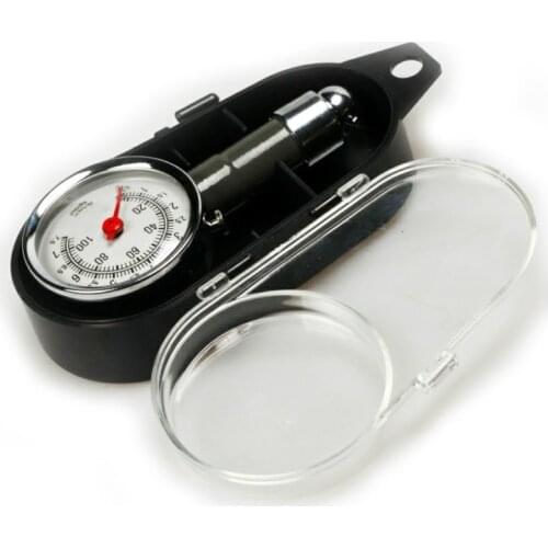 Mini tire pressure gauge tyre pressure monitor with tire exhaustion outgassing valve