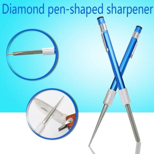 Mini multifunctional sharpening knife, Bibi type sharpener stone, outdoor grinder, fishhook