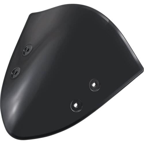 Motorcycle Black Fairing Windshield Wind Deflector Screen Shutter Flyscreen Front Glass Visor For Kawasaki ER-6N ER6N 12-14