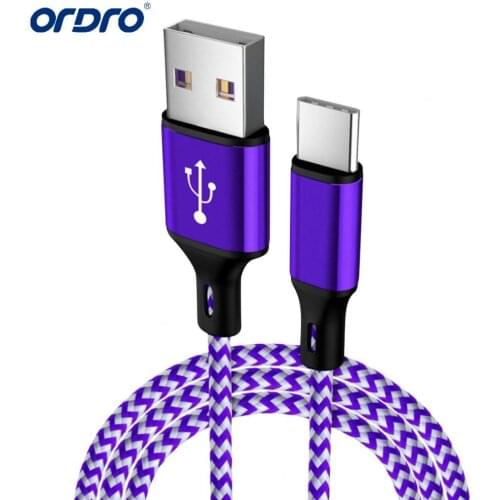 100CM 5A Durable Type-C Nylon Braided Data Cable Super Fast Charging Cord For Huawei Xiaomi Smartphones