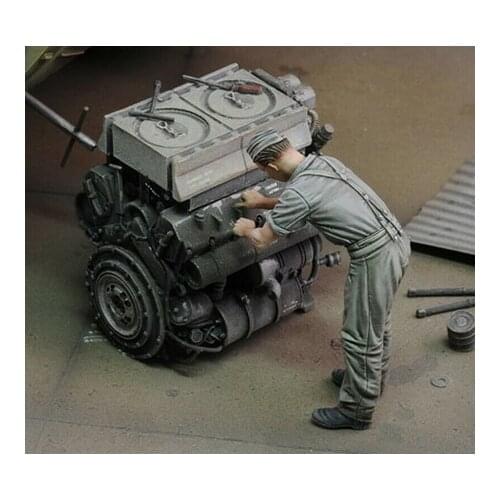 New Unassembled 1/35 ancient man Infantry at Work (NO Engine ) Resin Figure Unpainted Model Kit