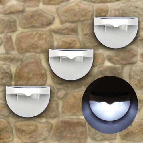 Supply Solar Wall Light Semicircle LED Solar Wall Light Fence Lamp Solar Semicircle Light Control Wall Use Garden Outdoor
