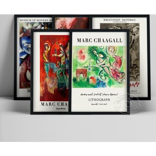 Marc Chagall Exhibition Prints, Metropolitan Opera Lincoln Center Poster, Romeo And Juliet Paris Opera Wall Art, Chagall Gift
